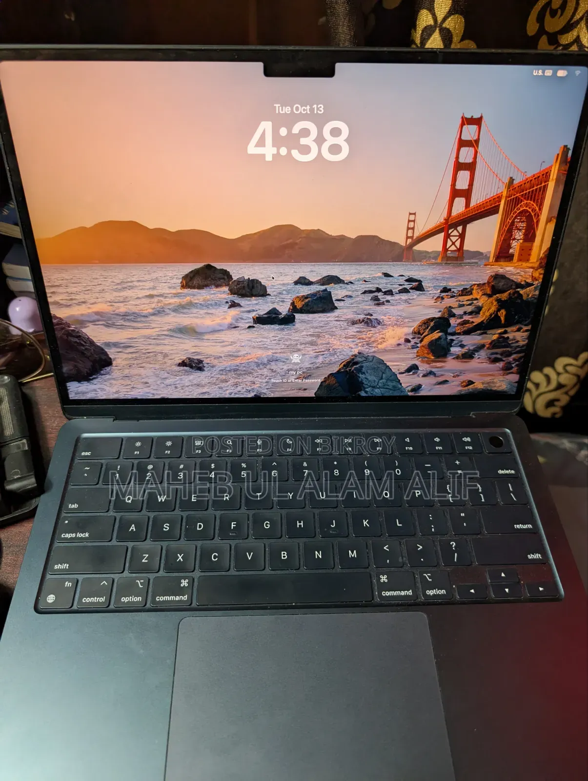 Laptop Apple MacBook Air 2022 M2 8GB Apple M2 SSHD (Hybrid) 256GB
