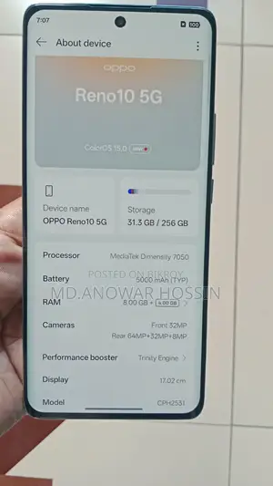 Oppo Reno10 256 GB Blue