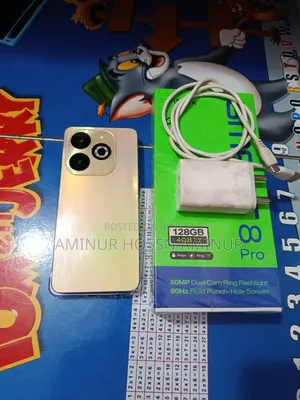 ইনফিনিক্স স্মার্ট ৮ প্লাস ১২৮ জিবি গোল্ড