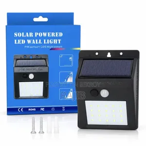 Solar Powered LED Wall Light With PIR Motion Sensor