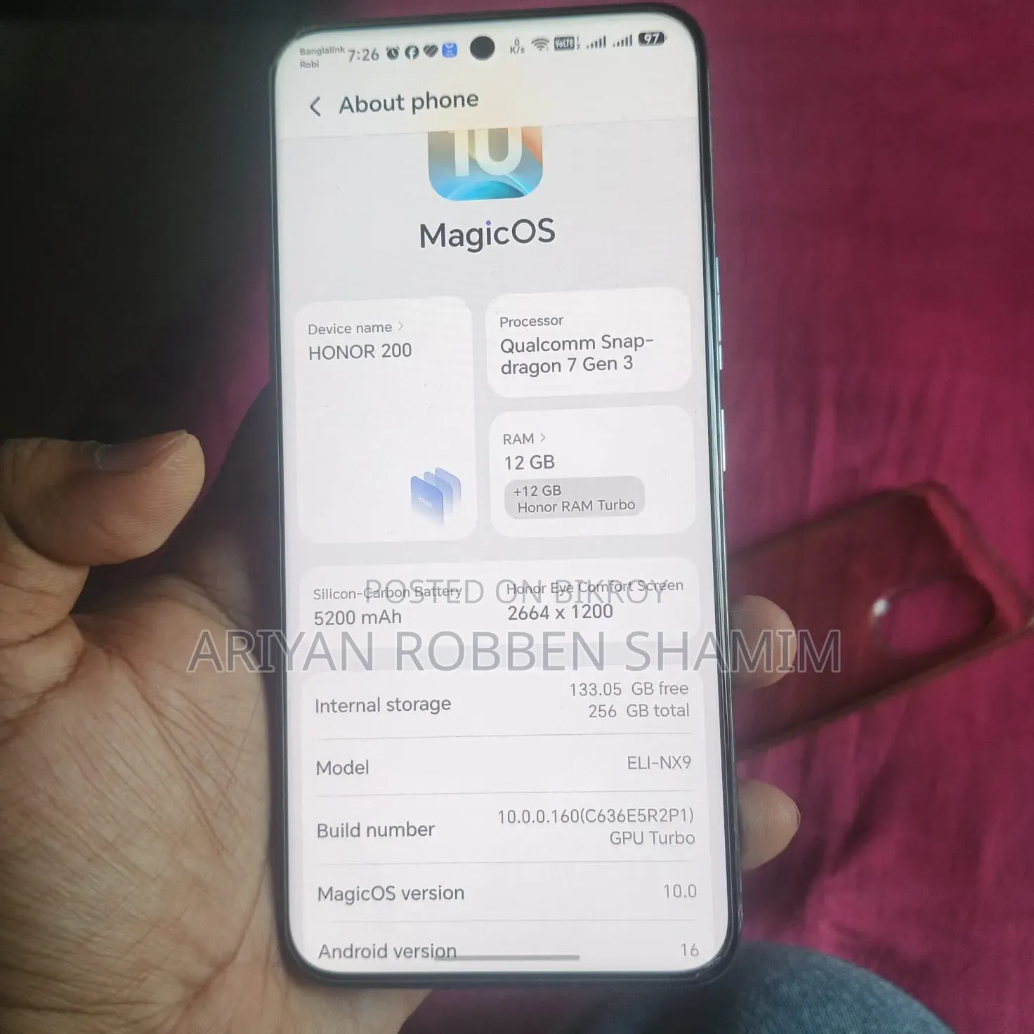 Honor 200 256 GB White