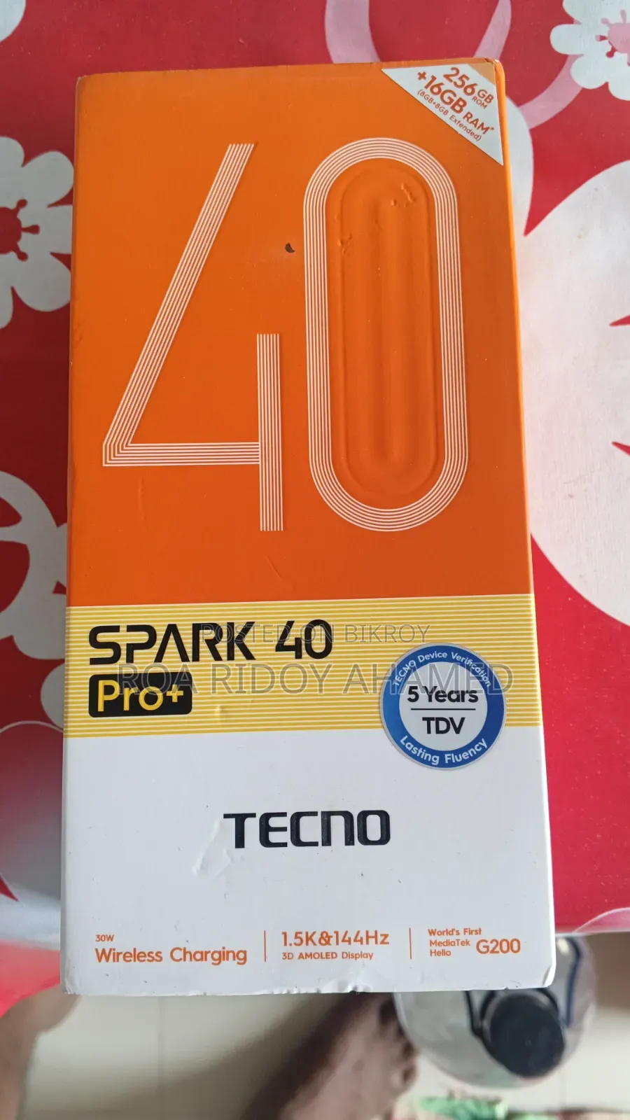 Tecno Spark 40 Pro 256 GB Black