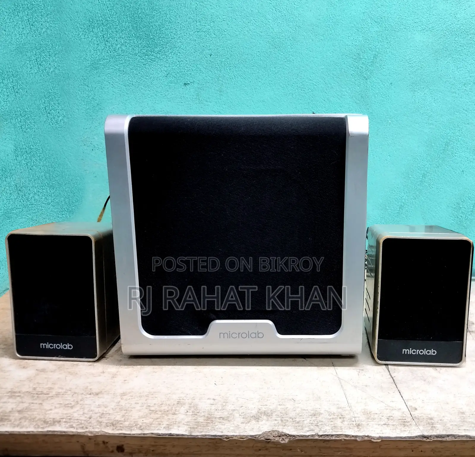 মাইক্রোল্যাব এফসি৮৬১ সাবউফার এবং ২ স্যাটেলাইট স্পিকার অনলি - নো অ্যাম্প্লিফায়ার