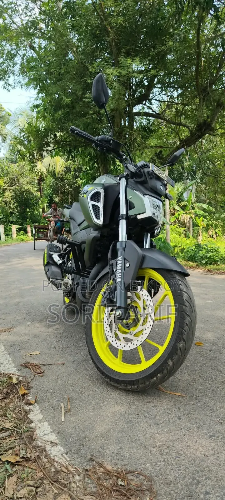 নতুন ইয়ামাহা এফজেডএস ভি৪ ২০২৫ সবুজ