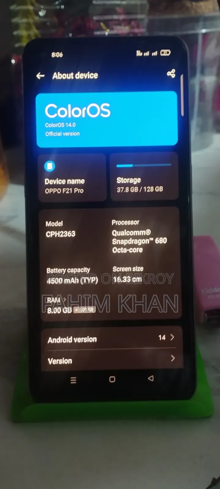 Oppo F21 Pro 128 GB Orange