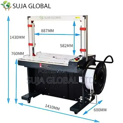SG-8060Auto অটোমেটিক কার্টন বক্স স্ট্র্যাপিং মেশিনের দাম SUJA GLOBAL