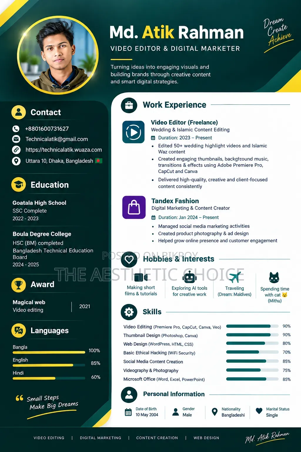 Professional Video Editor & Content Creator