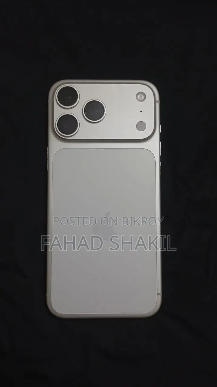 অ্যাপল আইফোন ১৭ প্রো ম্যাক্স ২৫৬ জিবি সিলভার