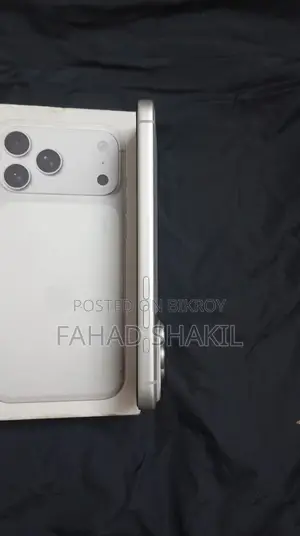 অ্যাপল আইফোন ১৭ প্রো ম্যাক্স ২৫৬ জিবি সিলভার