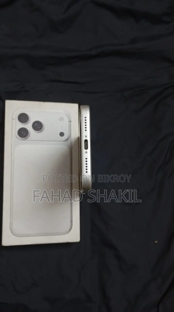 অ্যাপল আইফোন ১৭ প্রো ম্যাক্স ২৫৬ জিবি সিলভার