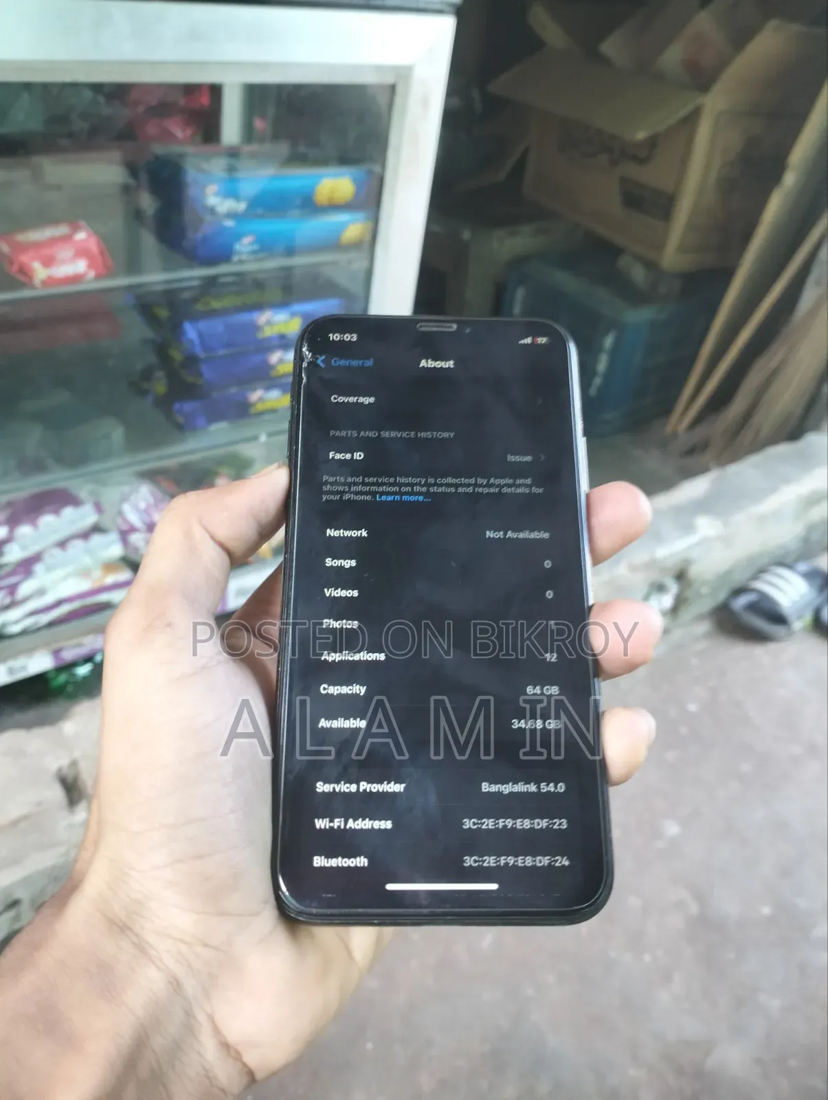 Apple iPhone X 64 GB Black