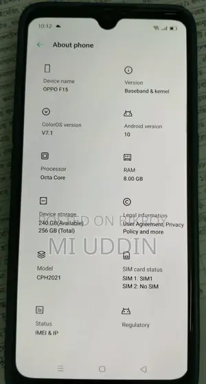Oppo F15 256 GB Blue