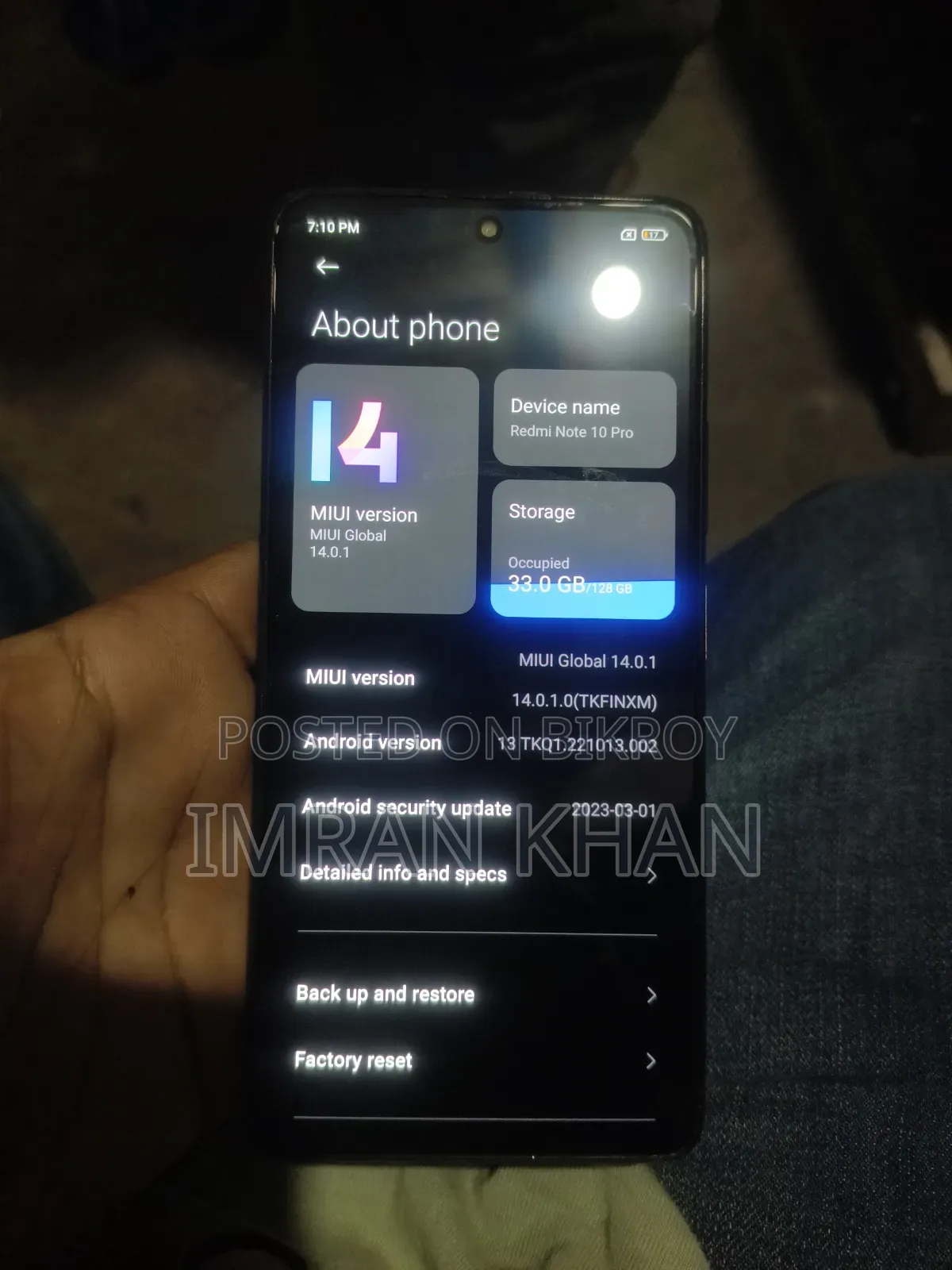 Xiaomi Redmi Note 10 Pro 128 GB Red