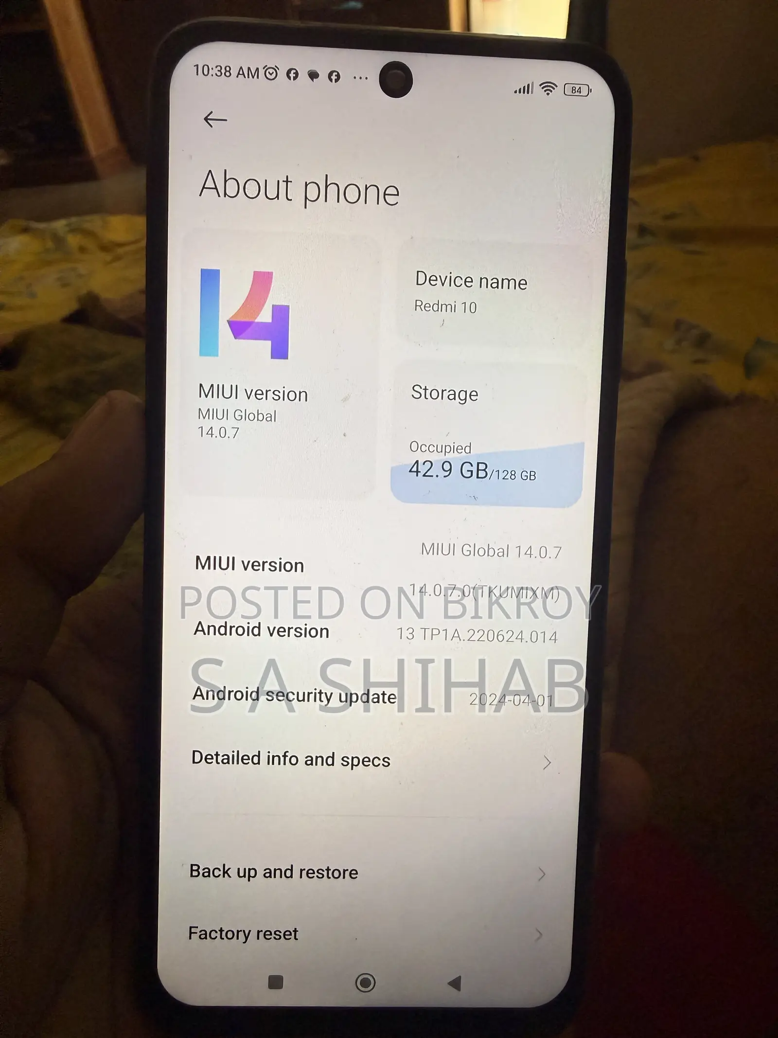 Xiaomi Redmi 10 128 GB Blue