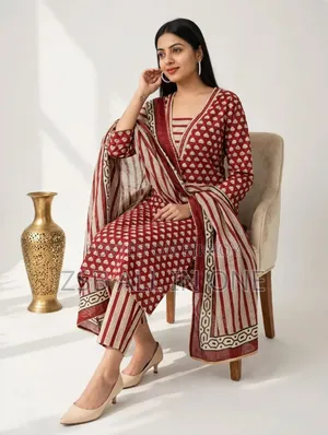 Attractive Pakistani Design Screen Print Three-Piece Collection!