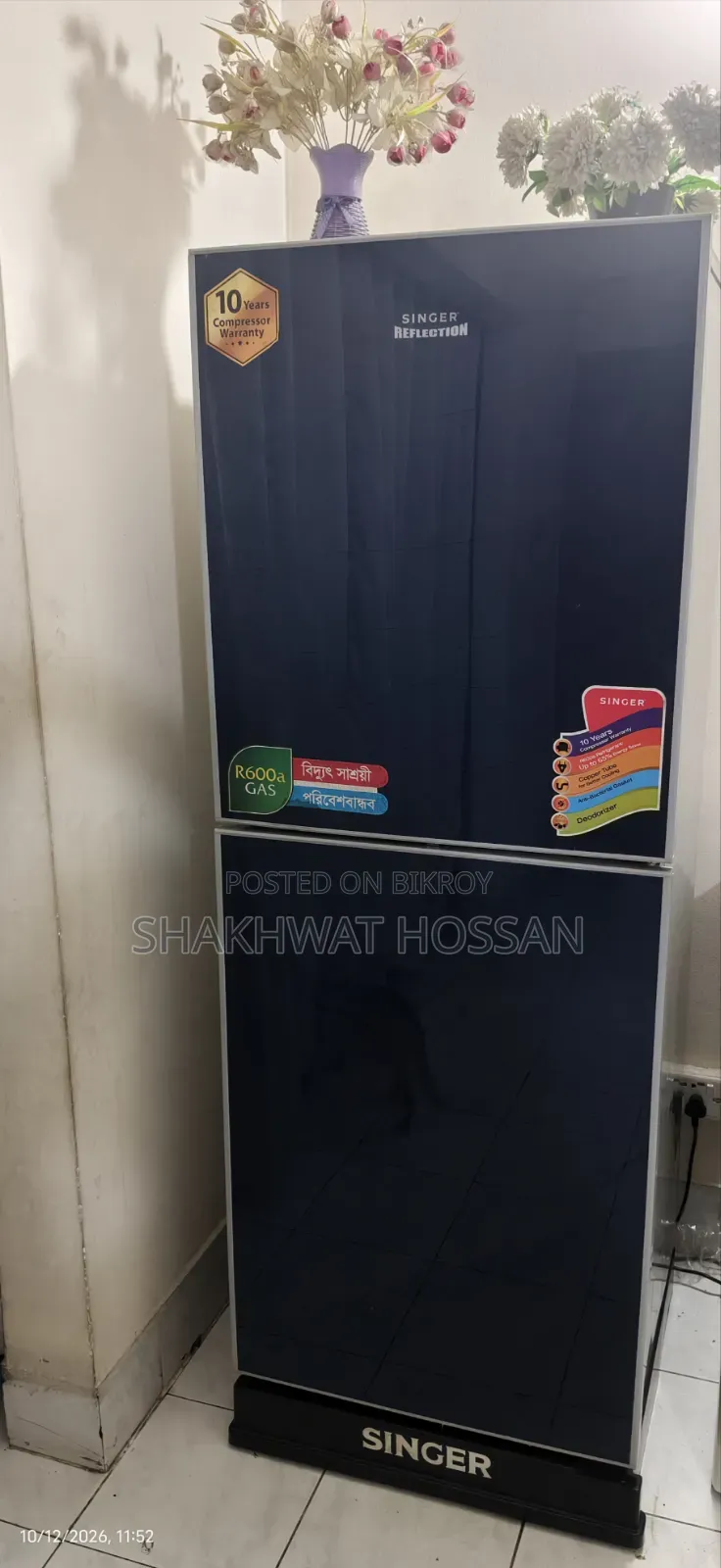 1) Fridge for sale 
2 No issues with the fridge,