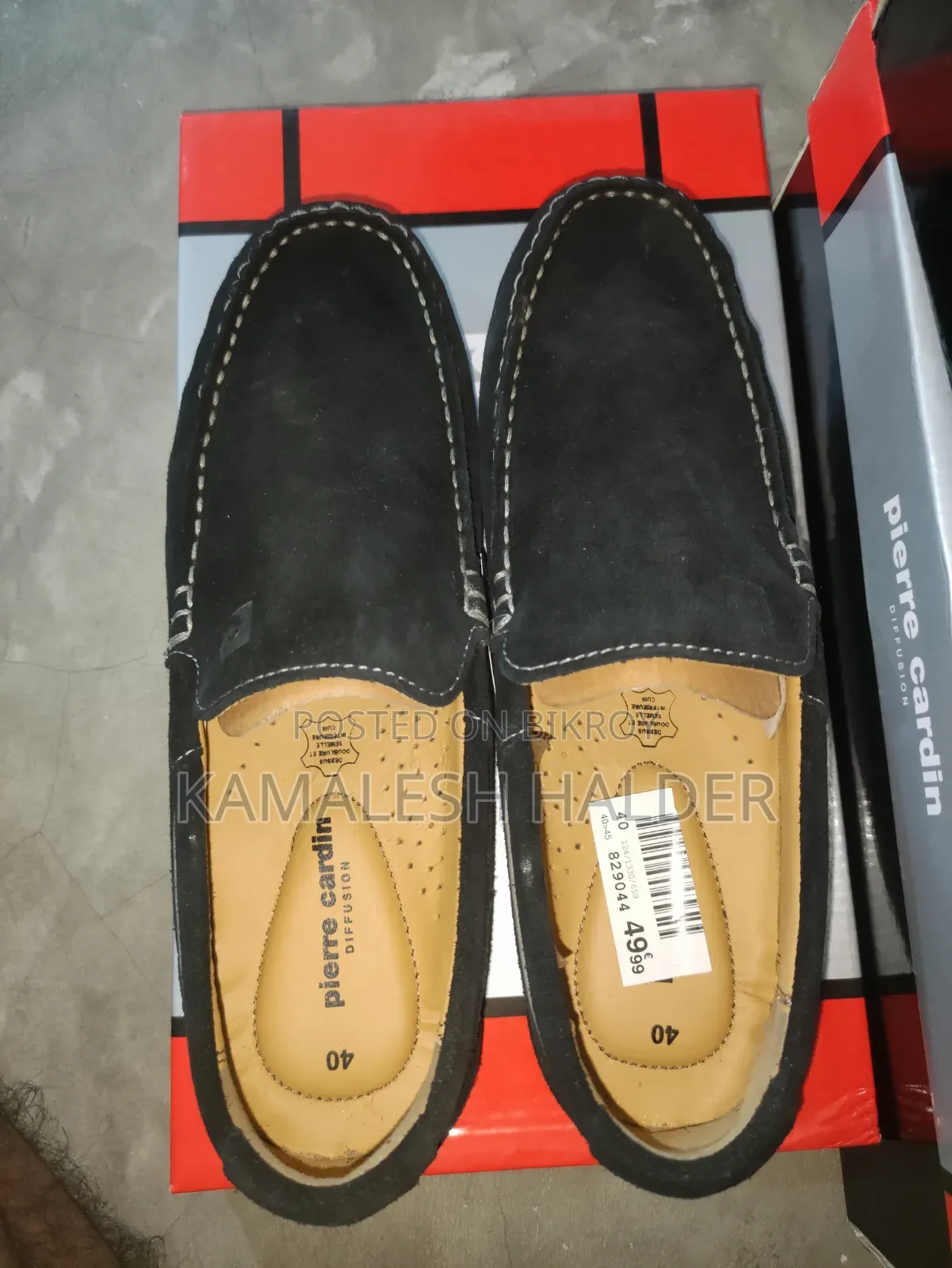 Pierre Cardin 100% Export Suede Leather Loafer.