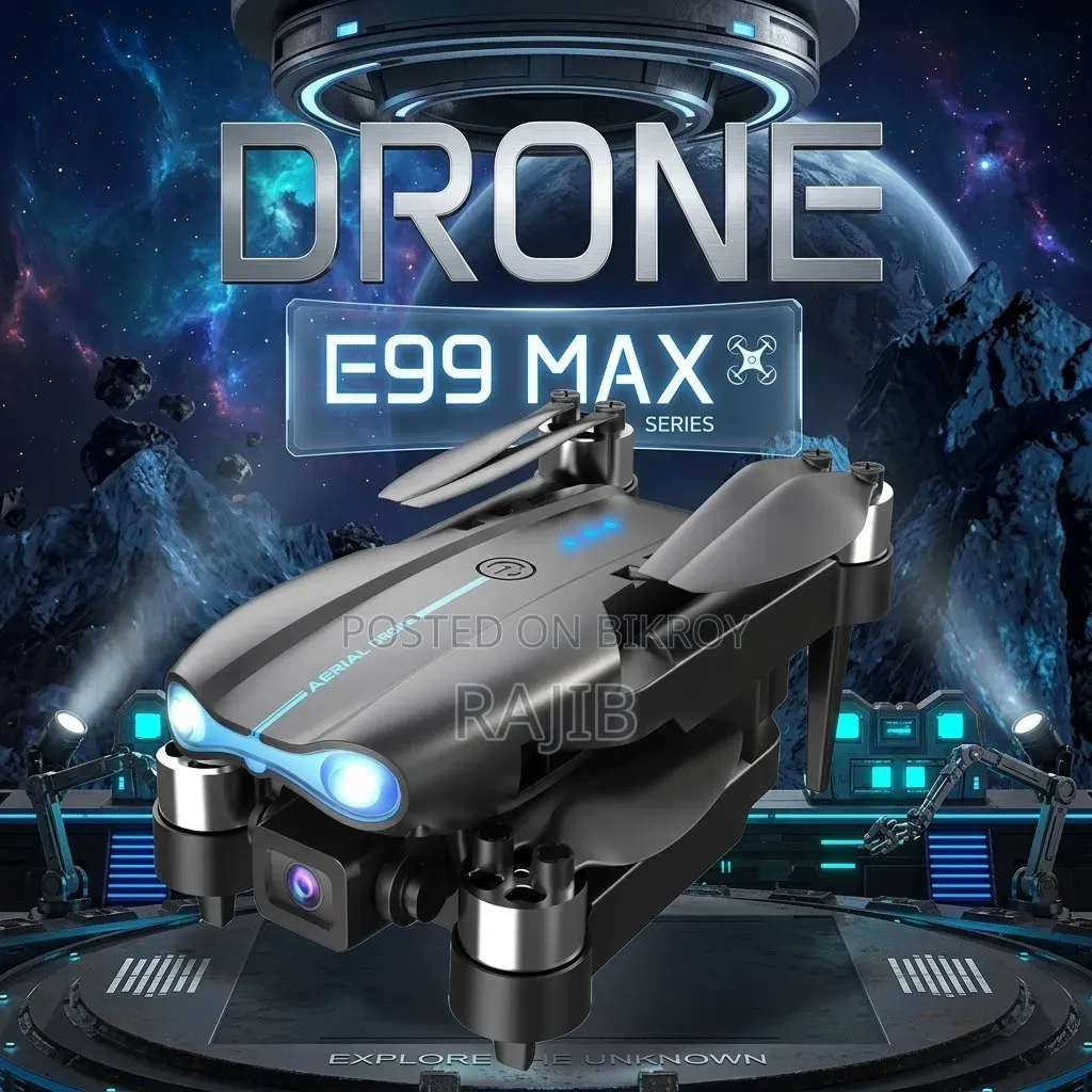 New E99 MAX EVO Drone With Brushless Motor, Dual Battery HD