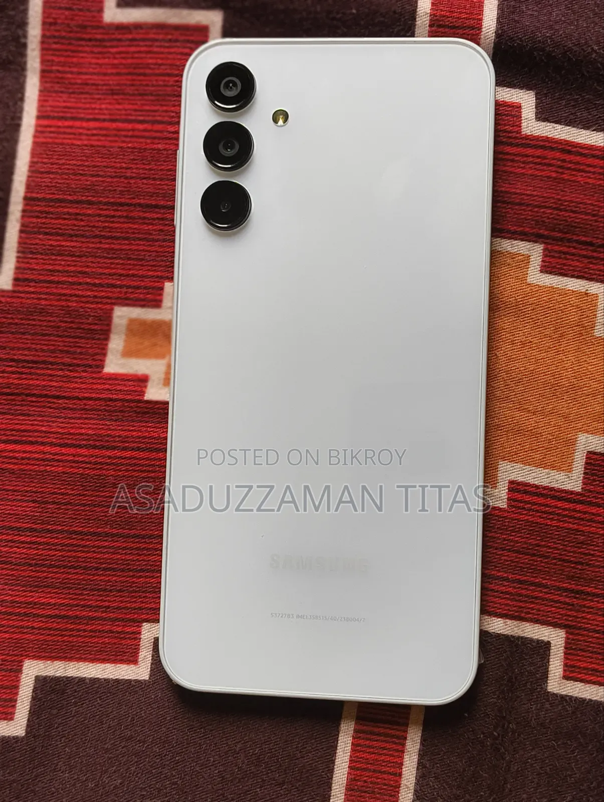 স্যামসাং গ্যালাক্সি এ১৫ ৫জি ১২৮ জিবি সাদা