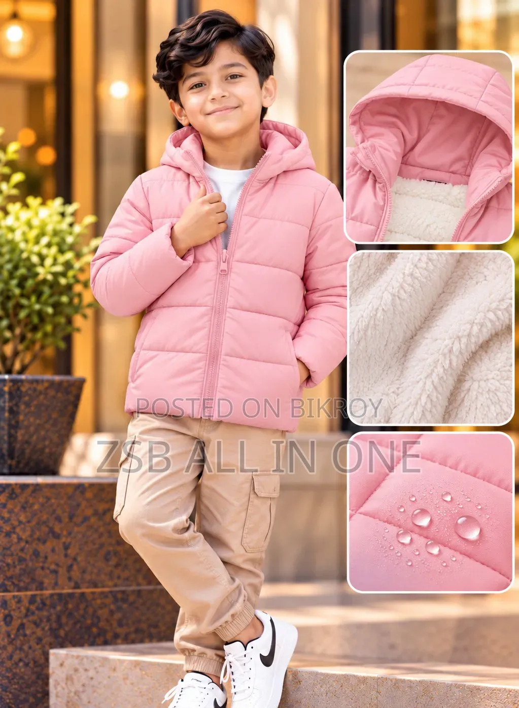 Premium Kids Sherpa Padding Jacket