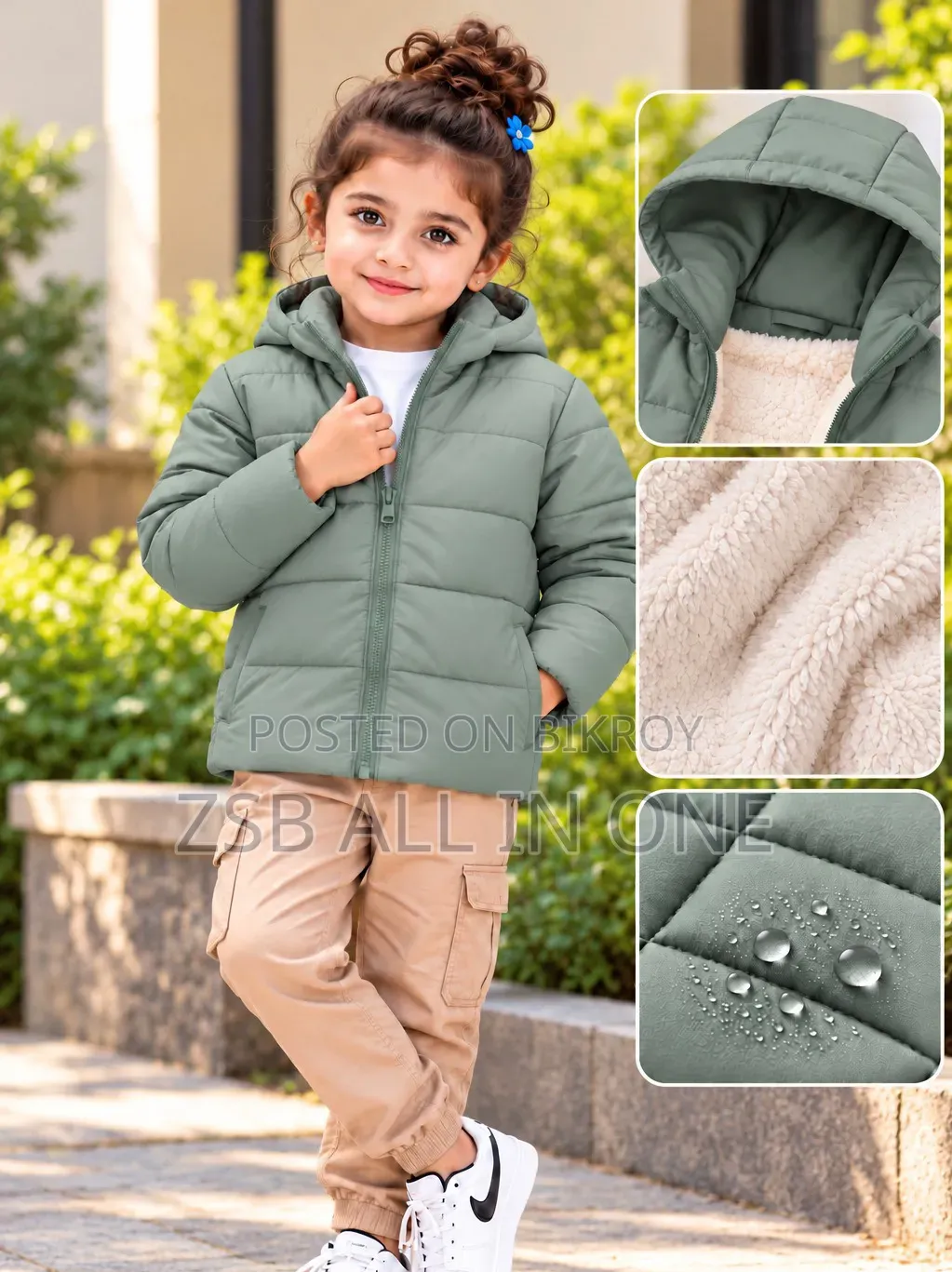 Premium Kids Sherpa Padding Jacket