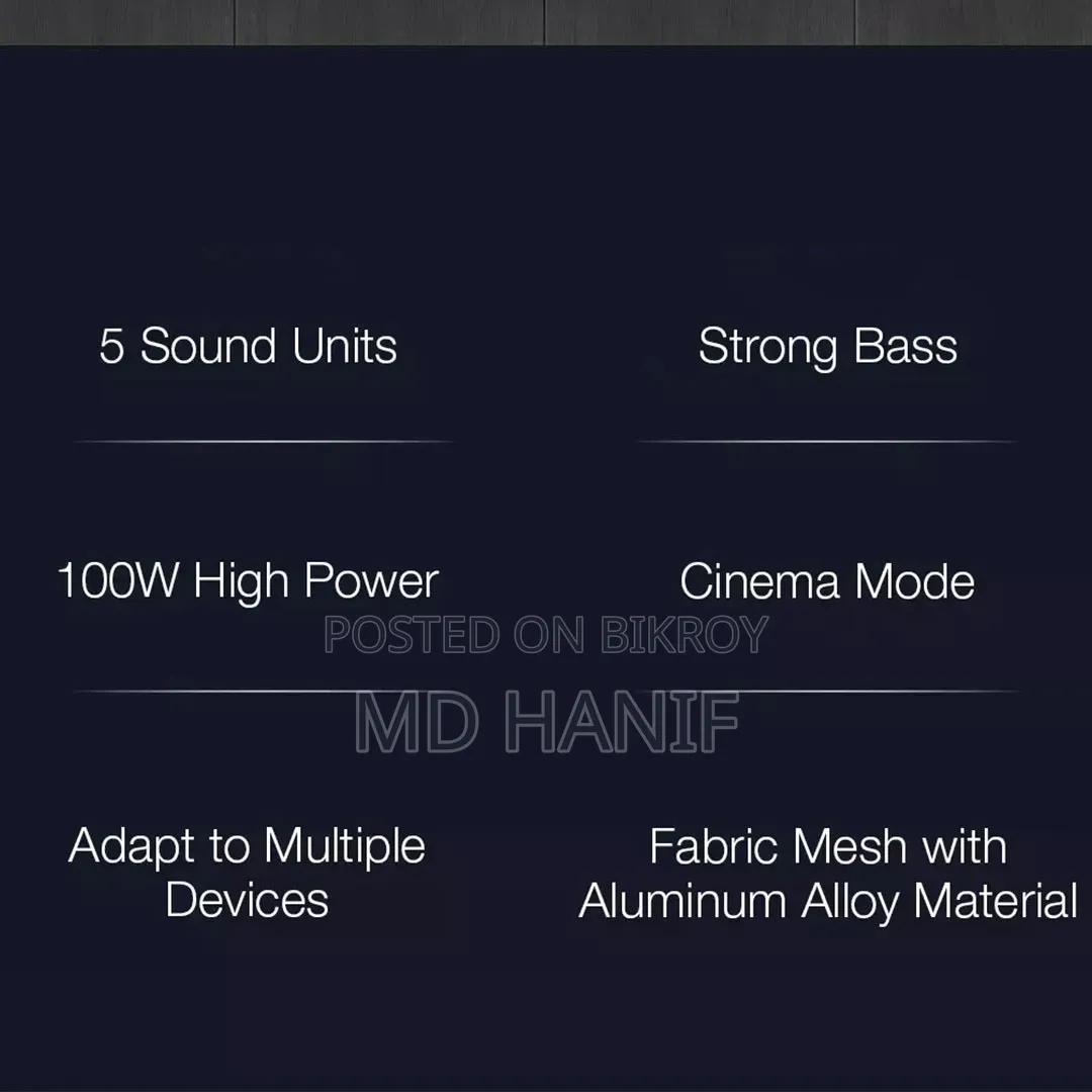 Xiaomi Mi MDZ-35-DA 2.1 Home Theater Soundbar With 100W Bluetooth