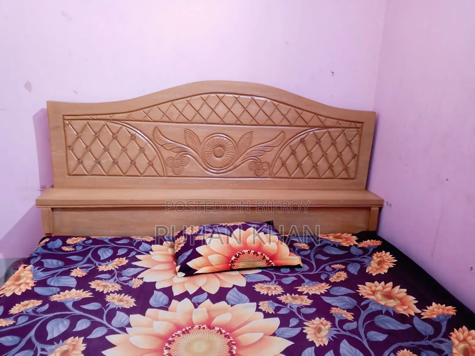সেগুন কাঠের খাট ৬/৭ ফিট