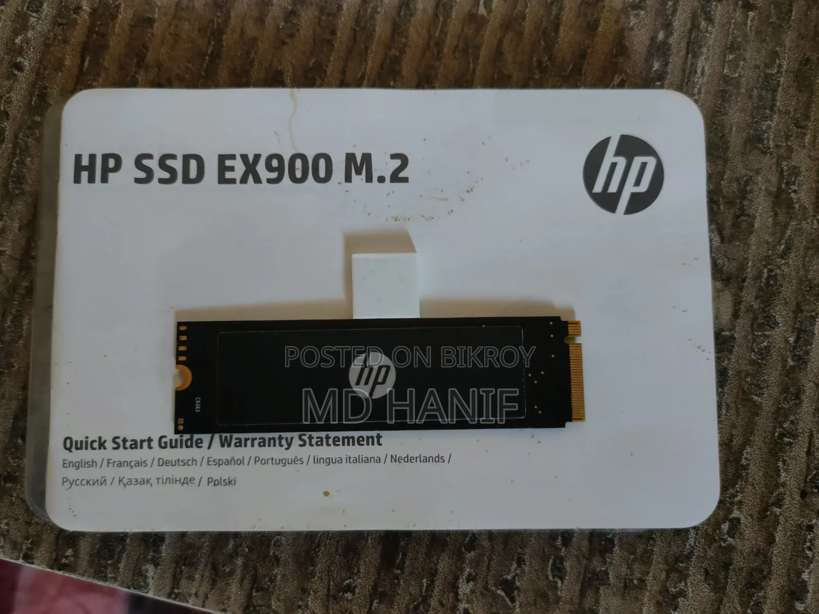 HP Ex900 1tb M.2 2280 Pcie SSD