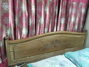 কাঠের খাট বিক্রি হবে ৬ ফিট বাই ৭ ফিট