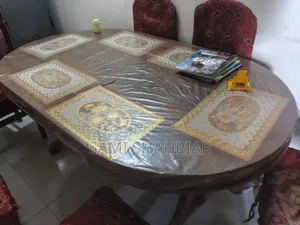 অরিজিনাল সেঁকুন গাছের ডাইনিং টেবিল। টেবিলের সাথে ২সেট কভার ফ্রী
