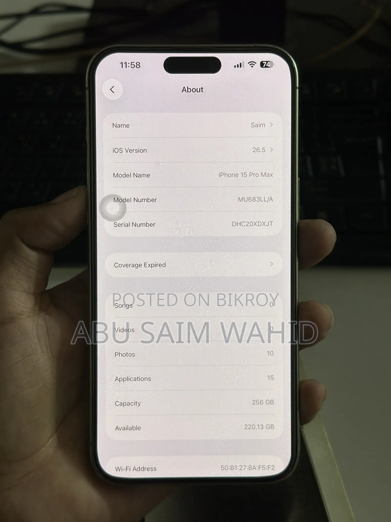 Apple iPhone 15 Pro Max 256 GB