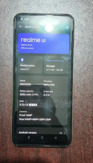 Realme 8 5G 128 GB Silver