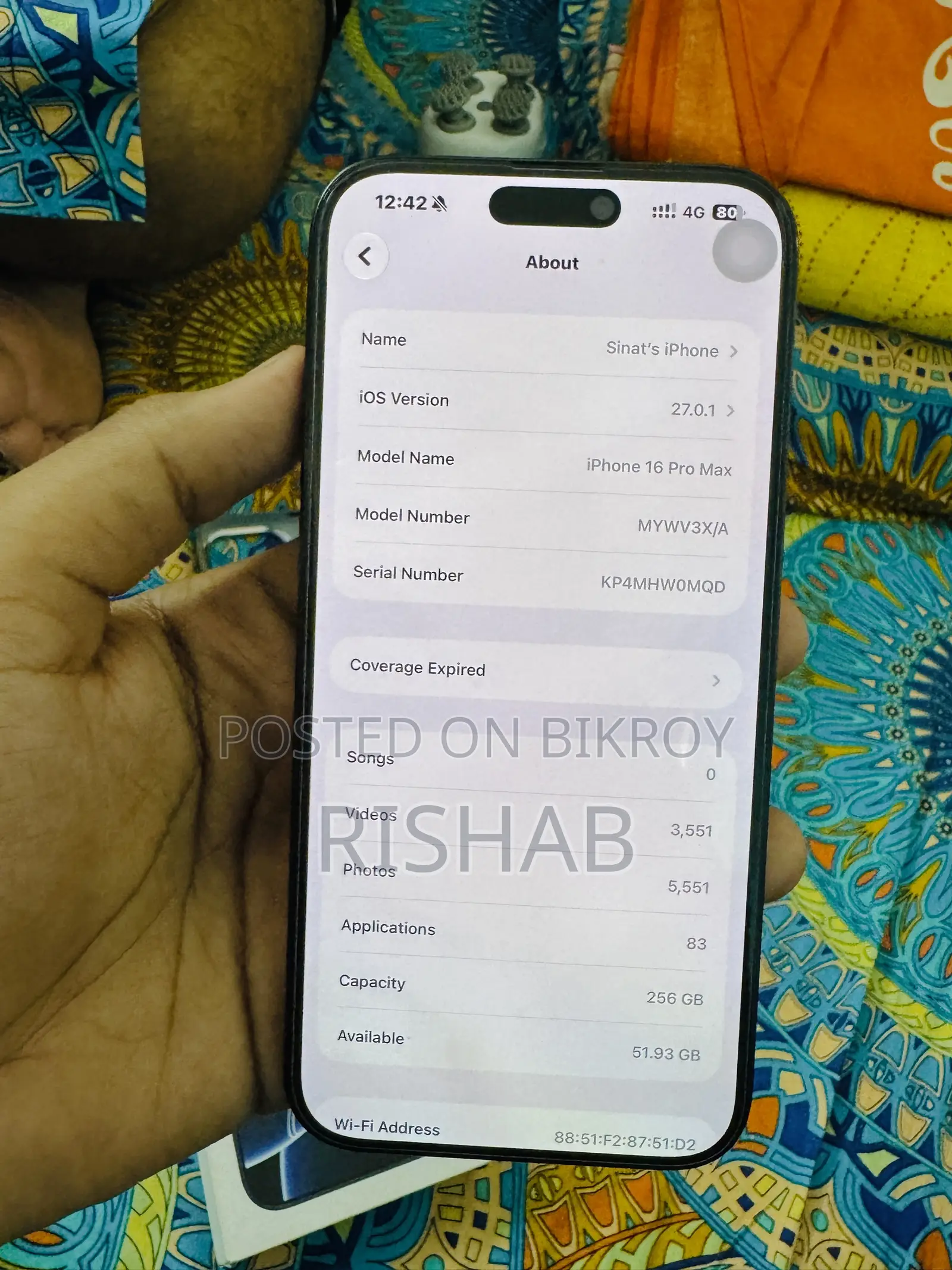 Apple iPhone 16 Pro Max 256 GB Black