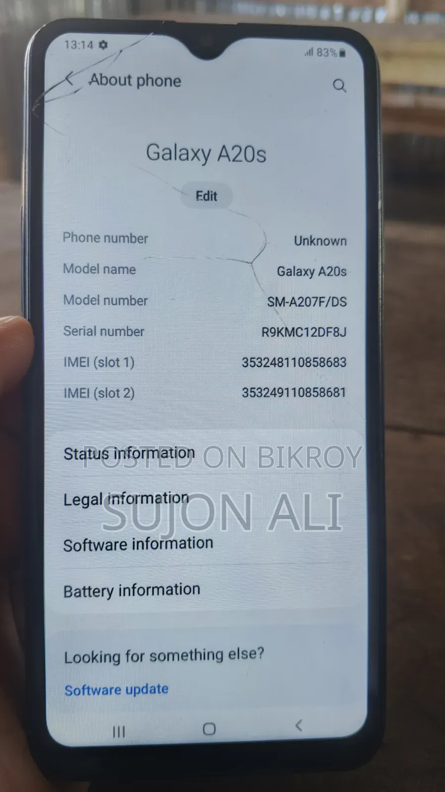 Samsung Galaxy A20s 64 GB Black