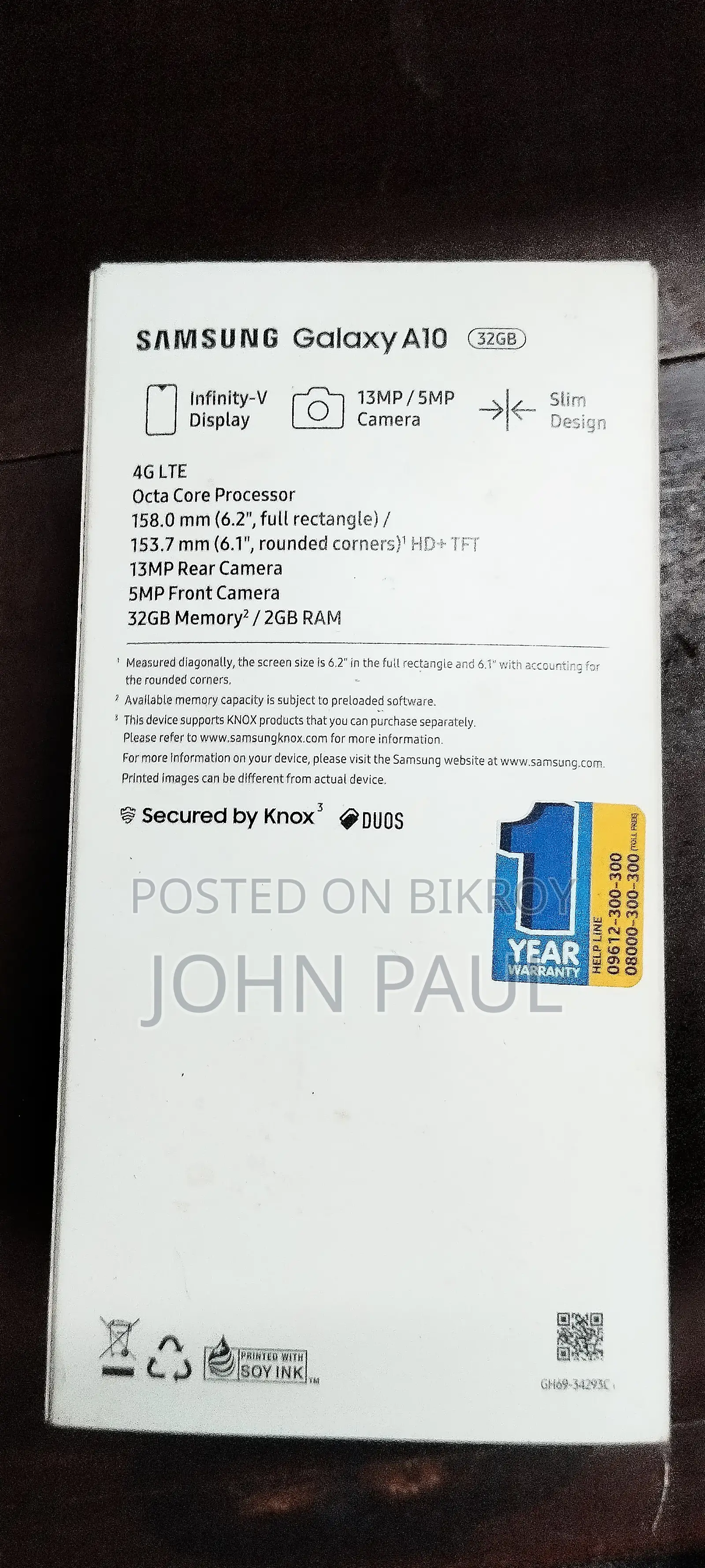 Samsung Galaxy A10 32 GB Black