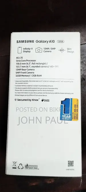Samsung Galaxy A10 32 GB Black