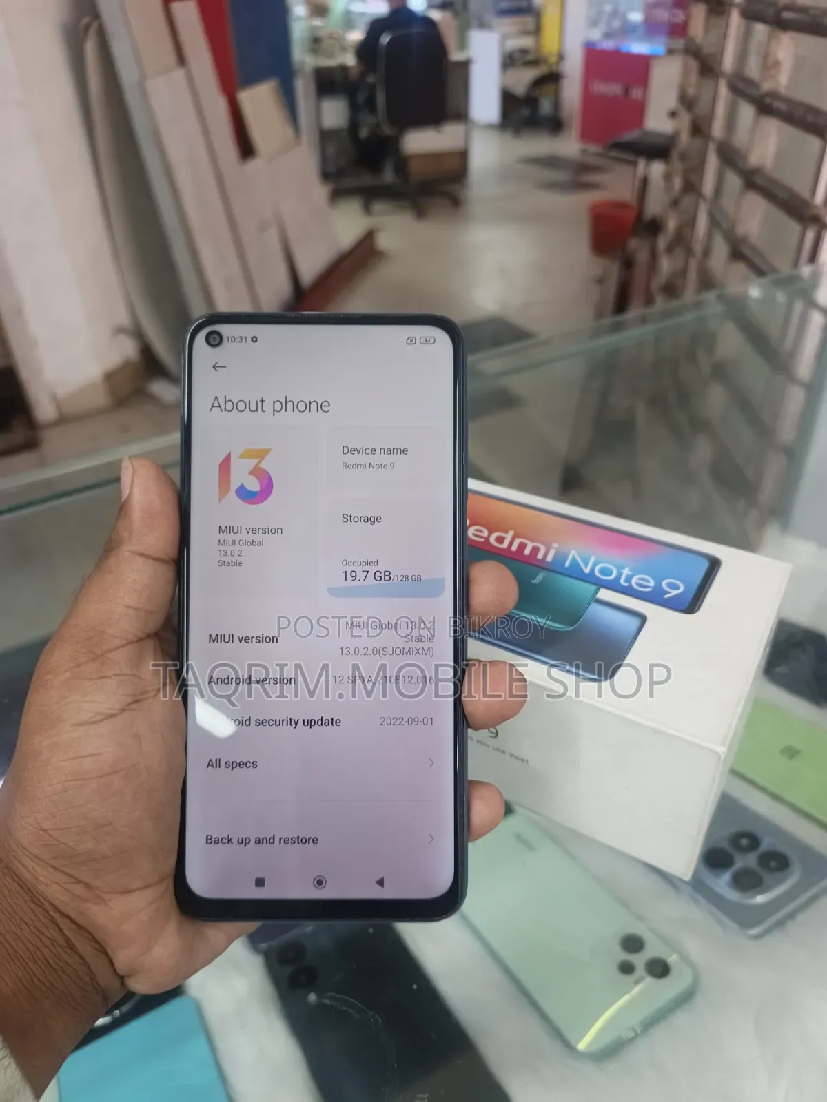 Xiaomi Redmi Note 9 128 GB Blue