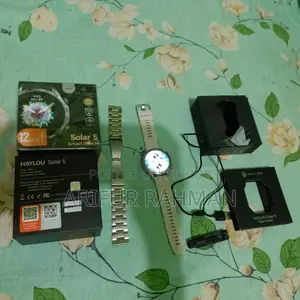 হাইলো সোলার ৫ স্মার্ট ওয়াচ (ফুল সেট - মেটাল ও সিলিকন স্ট্র্যাপ সহ)