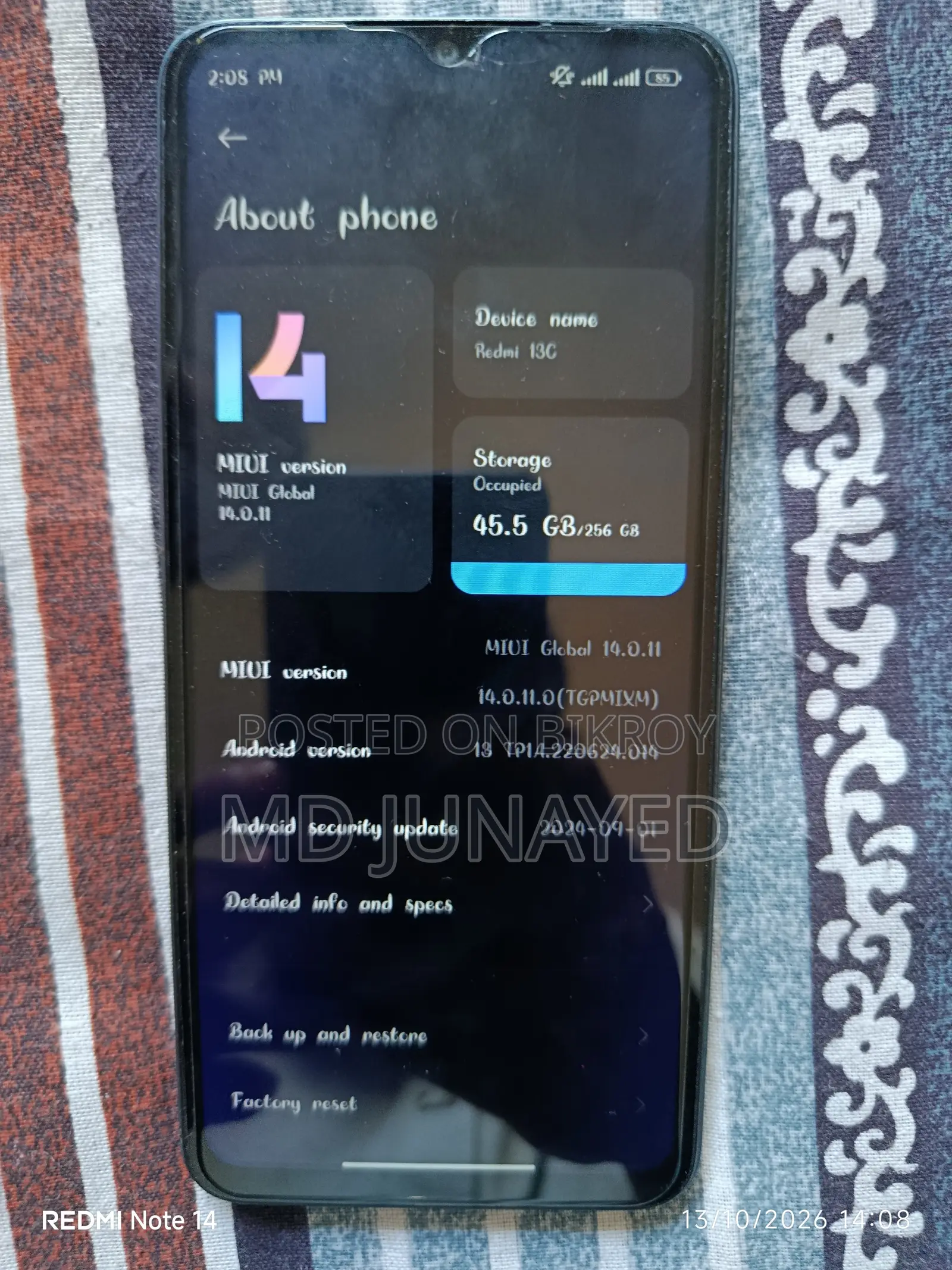 Xiaomi Redmi 13C 256 GB Pink