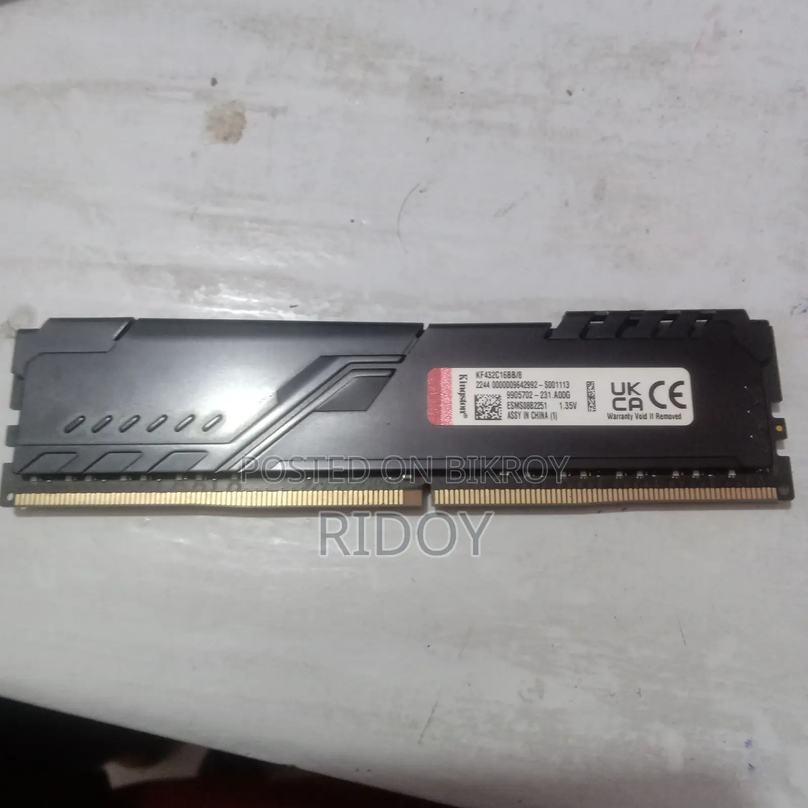 Kingston FURY Beast 8GB 3200MHz DDR4 RAM