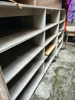 Shop Racks and Glass. Total 4+2 -- 6 pieces.
