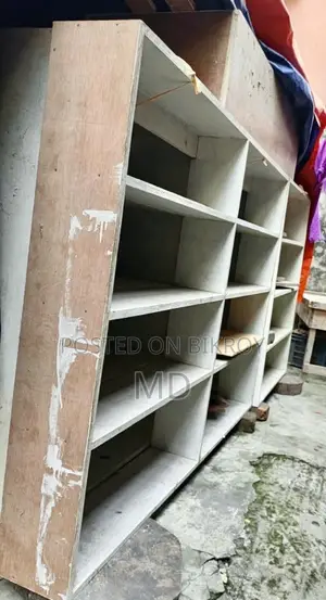 Shop Racks and Glass. Total 4+2 -- 6 pieces.