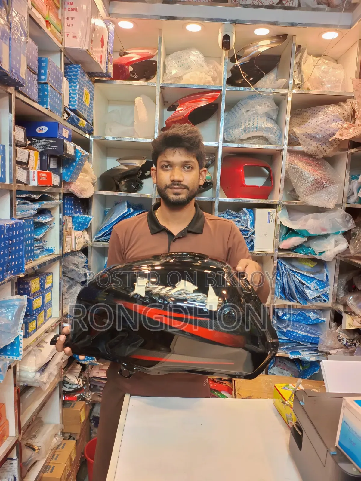 Fuel Tank Pulsar Ug 7 Black +Red