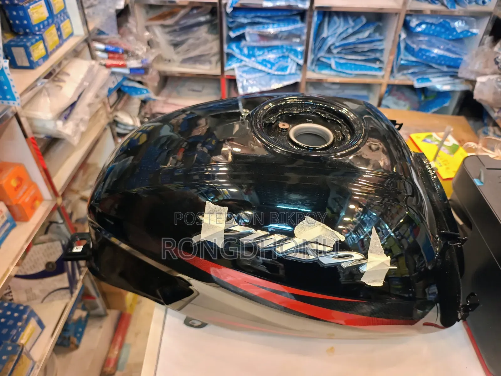 Fuel Tank Pulsar Ug 7 Black +Red
