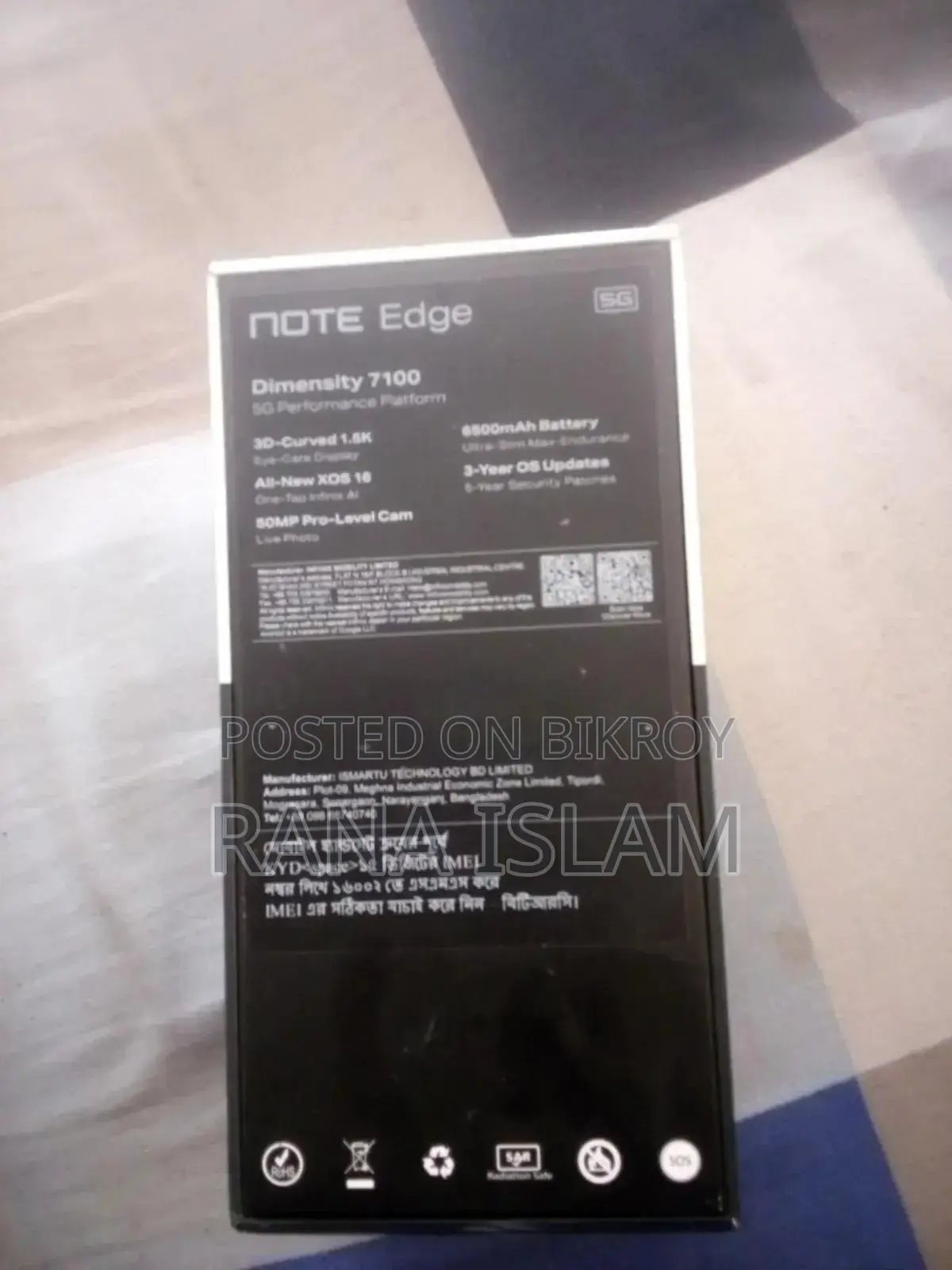 Infinix 256 GB Black