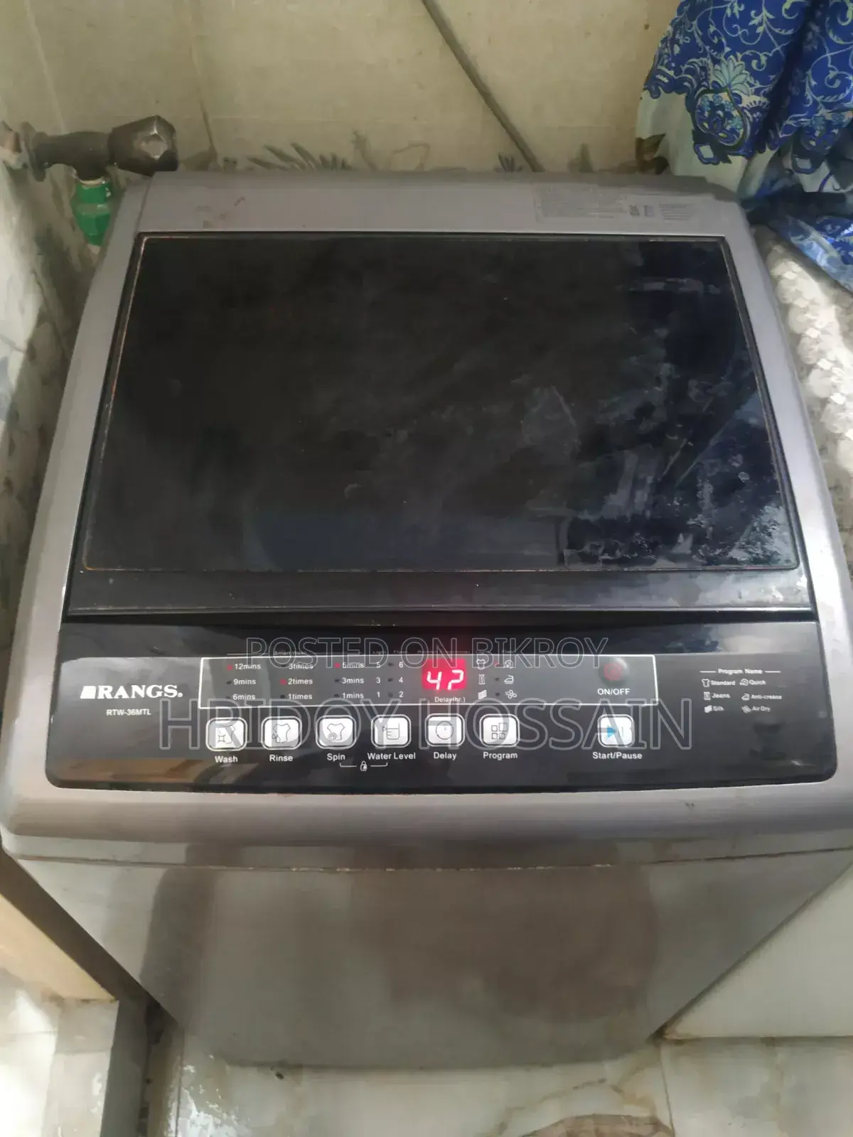 Fully Functional, রানিং ওয়াশিং মেশিন বিক্রয় করা হবে।