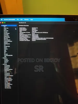 ল্যাপটপ অ্যাপল ম্যাকবুক এয়ার ২০২২ এম২ ১৬জিবি অ্যাপল এম২ এসএসডি ২৫৬জিবি