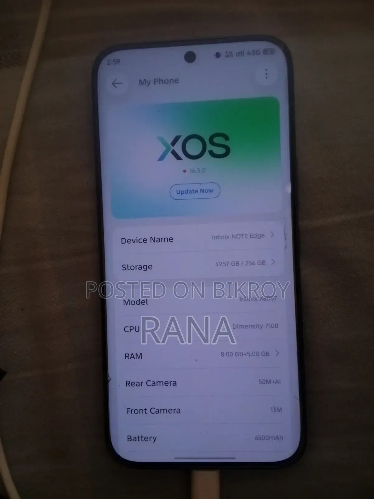 Infinix 256 GB Black