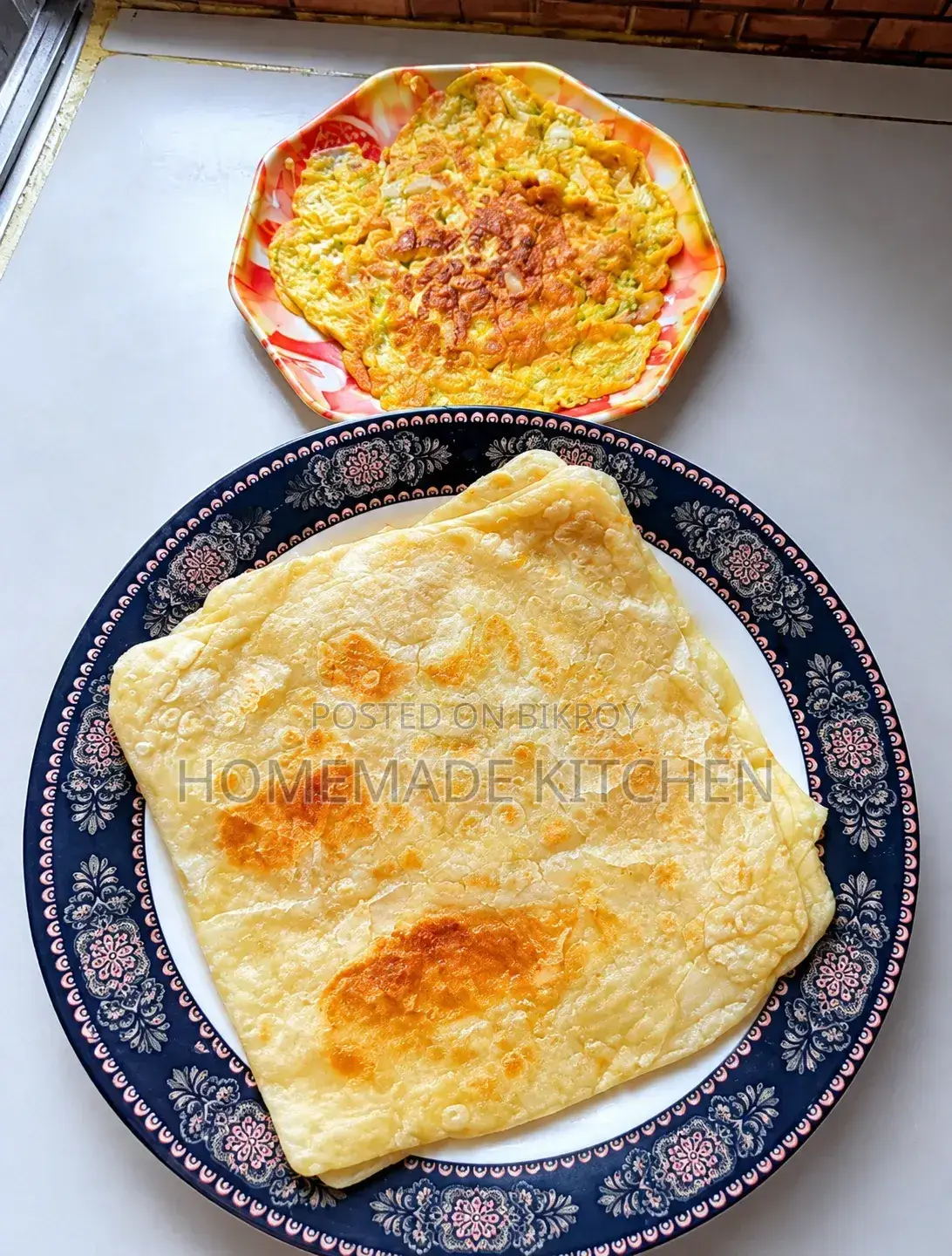 Homemade Shahi Paratha