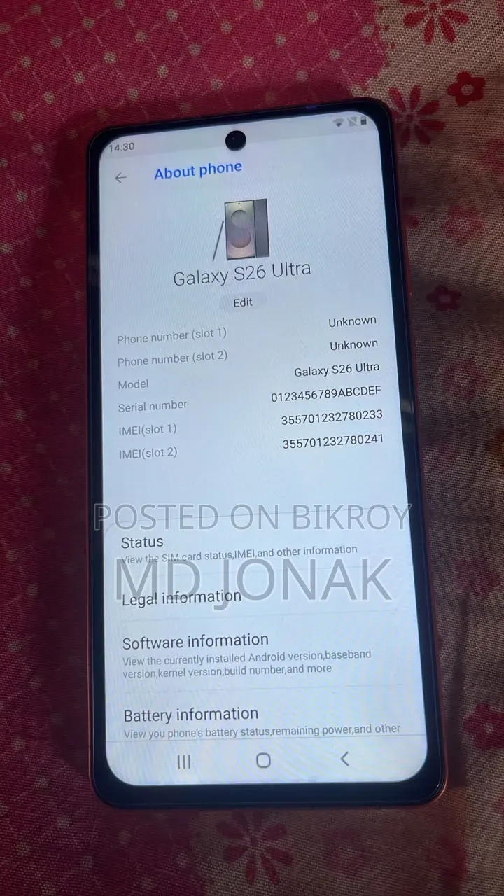 Samsung Galaxy S26 256 GB Orange